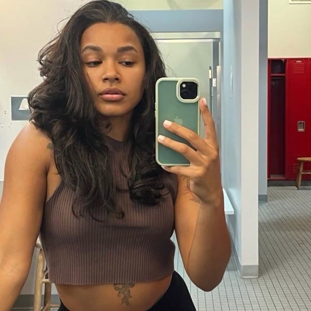 Aerie Brown Cropped Tank Top